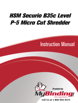 MyBinding HSM Securio B35C Level 4 Micro Cut Manual de usuario