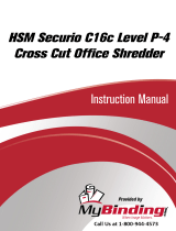 HSM HSM Securio C16C Level 3 Cross Cut Manual de usuario