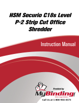 MyBinding HSM Securio C18S Level 2 Strip Cut Manual de usuario