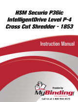 MyBinding HSM Securio P36c Level 3 Cross Cut Manual de usuario