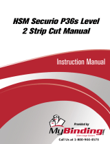 MyBinding HSM Securio P36s Level 2 Strip Cut Manual de usuario