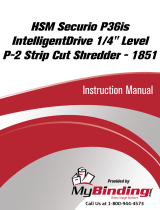 MyBinding HSM Securio P36s Strip-cut Manual de usuario