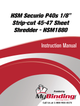 MyBinding HSM Securio P40S 1/8" Strip-cut Manual de usuario