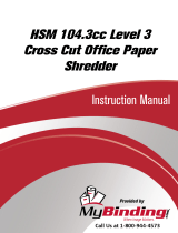 MyBinding HSM 104.3cc Level 3 Cross Cut Manual de usuario