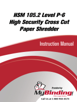 MyBinding HSM 105.2 Level 5 High Security Cross Cut Manual de usuario