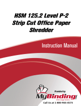 MyBinding HSM 125.2 Level 2 Strip Cut Manual de usuario