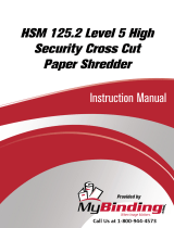 MyBinding HSM 125.2 Level 5 High Security Cross Cut Manual de usuario