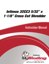 MyBinding Intimus 32CC3 5/32" x 1-1/8" Cross Cut Shredder Manual de usuario