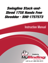 Swingline Stack-and-Shred 175X Manual de usuario