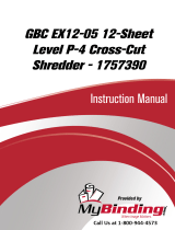 MyBinding Swingline EX12-05 Cross-cut Personal Shredder Manual de usuario