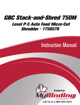 MyBinding Swingline Stack-and-Shred 750M Hands Free Micro Cut Shredder 1758578 Manual de usuario