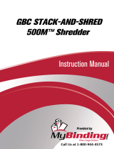 MyBinding Swingline Stack-and-Shred 500M Hands Free Micro Cut Shredder 1758577 Manual de usuario