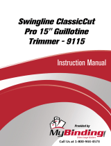ACCO Brands Swingline ClassicCut Pro 15" Guillotine Trimmer 9115 Manual de usuario