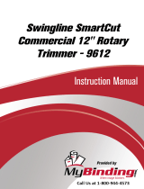 ACCO Brands Swingline SmartCut Commercial 12" Rotary Trimmer 9612 Manual de usuario