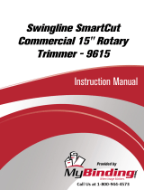 ACCO Brands Swingline SmartCut Commercial 15" Rotary Trimmer 9615 Manual de usuario