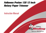 MyBinding Fellowes Proton 120 12 Inch Rotary Paper Trimmer Manual de usuario