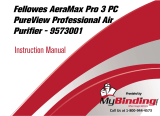 MyBinding Fellowes AeraMax Pro AM 3 PC PureView Professional Air Purifier Manual de usuario