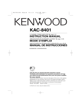 Kenwood KAC-8401 El manual del propietario