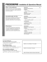 Fedders 23-23-0381N-002 s Installation & Operation Manual