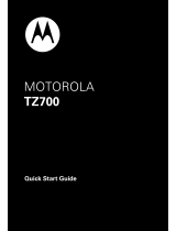 Motorola tz700 Guía de inicio rápido