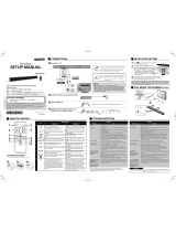 Sanyo FWSB405FS Setup Manual