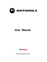 Motorola FXP-862W Manual de usuario