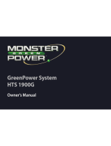 Monster GreenPower HTS 1900G El manual del propietario
