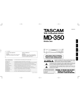 Tascam MD-350 Manual de usuario