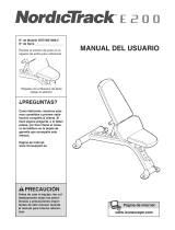 NordicTrack E200 Bench Manual de usuario