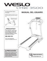 Weslo Lyne 3500 Treadmill Manual de usuario