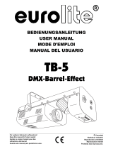 EuroLite TB-5 DMX-Barrel-Effect Manual de usuario