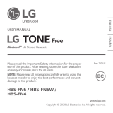 LG Tone Free Bluetooth Stereo Headset Manual de usuario