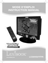 Lexibook LCDDVD2TFFR El manual del propietario