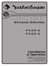 Rockford Fosgate Punch P4004 El manual del propietario