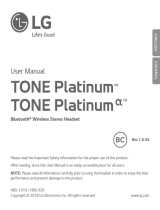 LG Tone Platinum HBS-1010 Manual de usuario