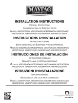 Maytag MDE20PNAGW Installation Instructions Manual