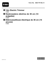 Toro 14in Electric Trimmer and Edger Manual de usuario