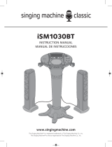 Singing Machine ISM1030BT Manual de usuario