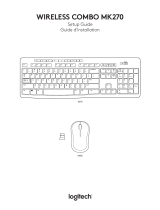 Logitech MK270 Wireless Keyboard and Mouse Combo - Keyboard and Mouse Included, Long Battery Life Manual de usuario