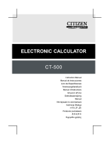 Citizen CT-500 El manual del propietario