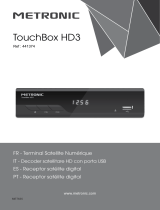Metronic Touchbox HD 3 441374 Tuner Oui Manual de usuario