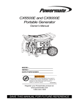 Generac CX8000 10000001785 Manual de usuario