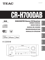 TEAC CR-H700DAB El manual del propietario