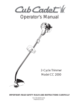 Cub Cadet CC 2000 El manual del propietario