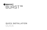 ROCCAT Burst Pro guía de instalación rápida