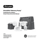 The First Years Breastflow Memory Pump Y4947 Manual de usuario