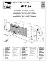 CAME BXE 24 Manual de usuario