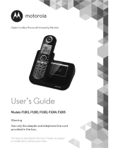 Motorola P1005 Manual de usuario