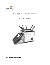 SENYA Friteuse fondue 2en1 inox0,9L SYCK El manual del propietario