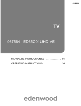 EDENWOOD ANDROID ED65C01UHD-VE Wifi B El manual del propietario